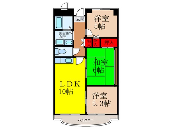 シャトウラルウェットの物件間取画像